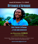 2017 10 10 soiree rythmes d afrique au restaurant kobus